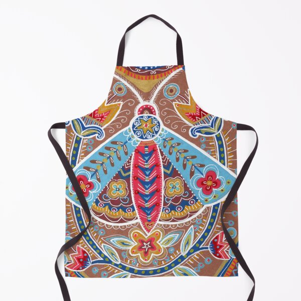 Item preview, Blue Moth and Tulips, Boho Terracotta Art designed and sold by Fani*.