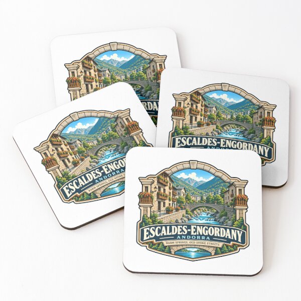 Item preview, Escaldes-Engordany Andorra Travel Destination Warm Springs Old Stone Streets Souvenir designed and sold by RetroMini2026.