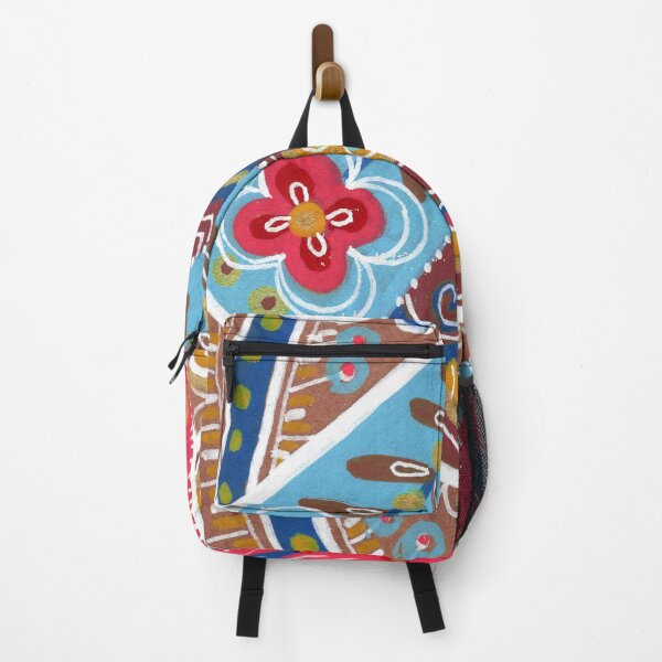 Item preview, Blue Moth and Tulips, Boho Terracotta Art designed and sold by Fani*.