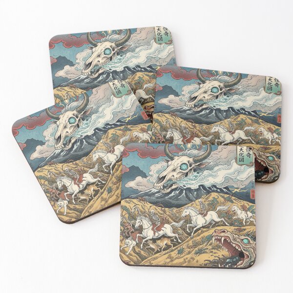 Item preview, Japanese Zodiac Year of the Horse Ukiyo-e Yokai Monster Art designed and sold by manbou-japan.