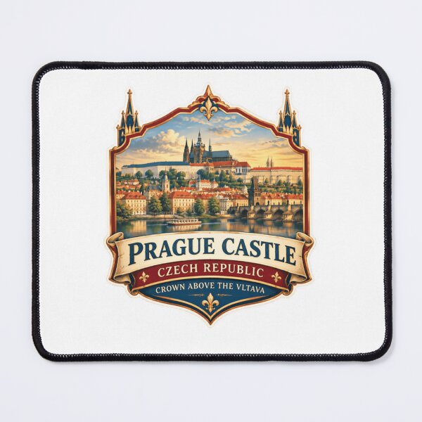 Item preview, Prague Castle Czech Republic Crown Above The Vltava European Travel Souvenir designed and sold by RetroMini2026.