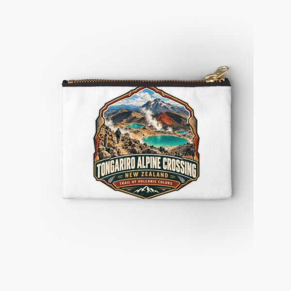 Item preview, Tongariro Alpine Crossing New Zealand Trail Of Volcanic Colors Hiking Travel Souvenir designed and sold by RetroMini2026.
