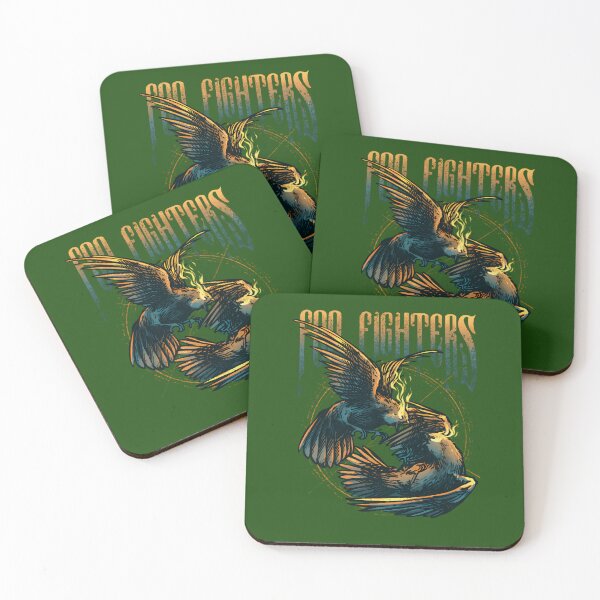 Item preview, Foo Fighters Band Merch Birds Fight Illustration Artwork  designed and sold by CuriousKingShop.