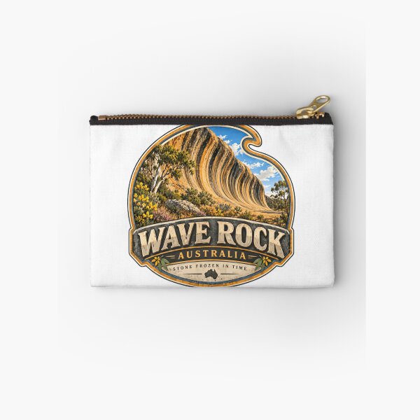 Item preview, Wave Rock Australia Stone Frozen In Time Australian Landmark Travel Explorer designed and sold by RetroMini2026.