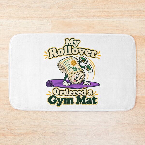Item preview, Rollover Gym Mat Cartoon for Trading Humor designed and sold by Bikivuno.
