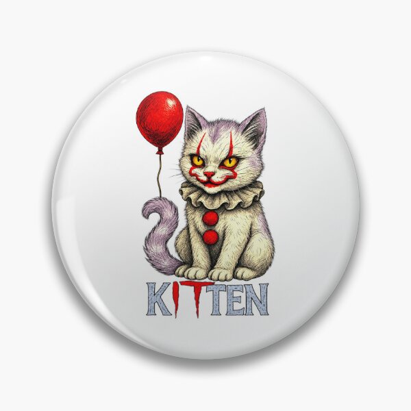 Item preview, Kitten IT Penny-wise Horror Movie Mashup Red Balloon designed and sold by YAWO-PAE.