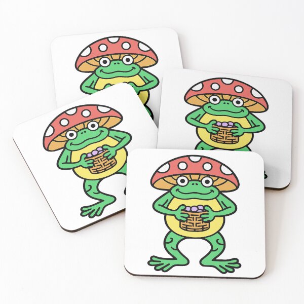 Item preview, Frog Wearing a Mushroom Hat designed and sold by BysonDesigns.
