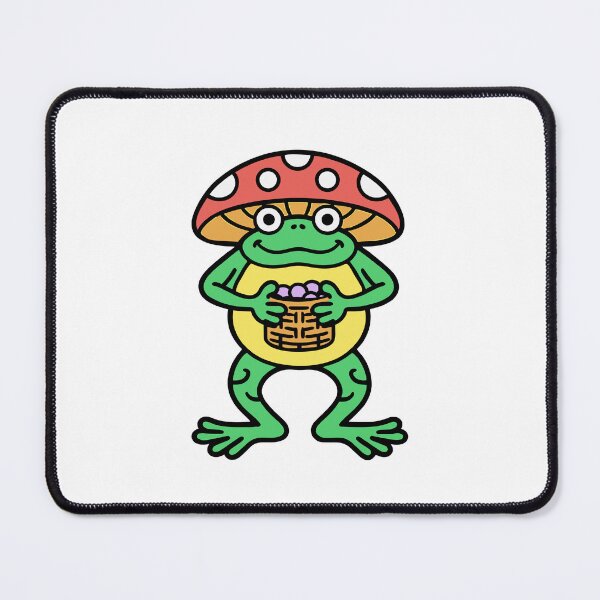 Item preview, Frog Wearing a Mushroom Hat designed and sold by BysonDesigns.