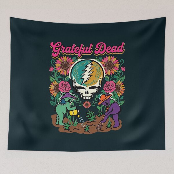 Item preview, Grateful Dead Bears Skull Floral Design designed and sold by ABritTheSun.