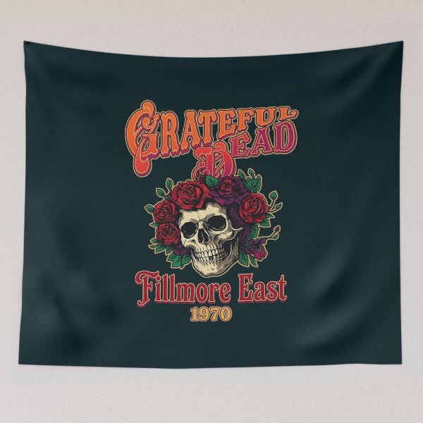 Item preview, Grateful Dead Fillmore East Skull Design designed and sold by ABritTheSun.