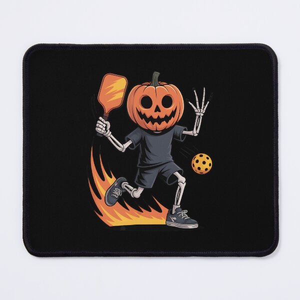 Item preview, Spooky Dink Spooky Pumpkin Head Skeleton Pickleball designed and sold by ZariahNey.