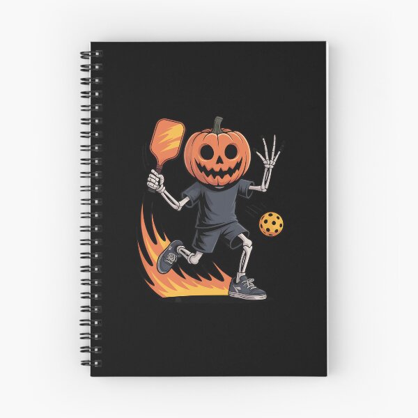 Item preview, Spooky Dink Spooky Pumpkin Head Skeleton Pickleball designed and sold by ZariahNey.