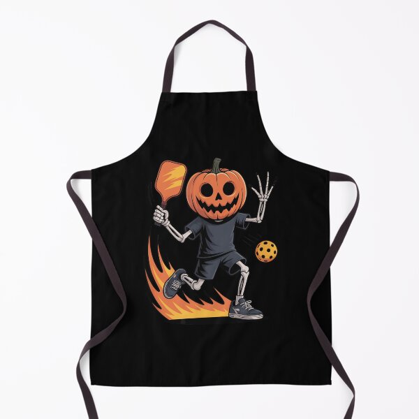 Item preview, Spooky Dink Spooky Pumpkin Head Skeleton Pickleball designed and sold by ZariahNey.