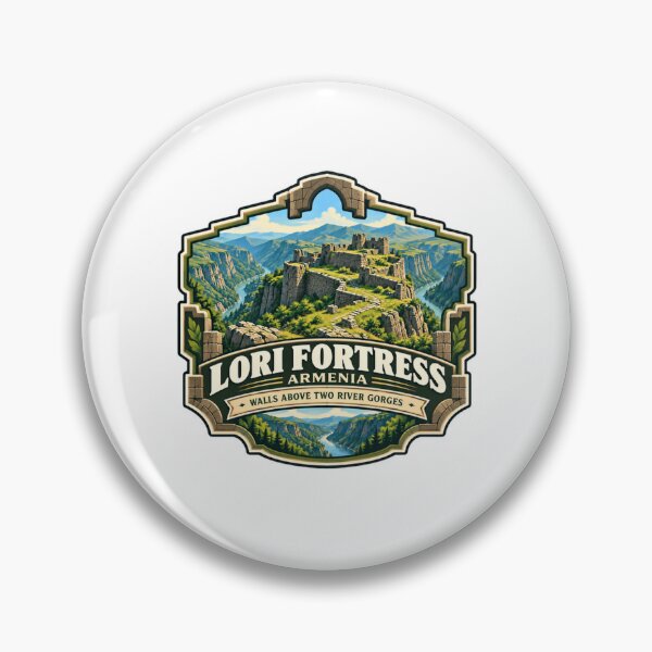 Item preview, Lori Fortress Armenia Walls Above Two River Gorges Armenian History Travel Landmark designed and sold by RetroMini2026.