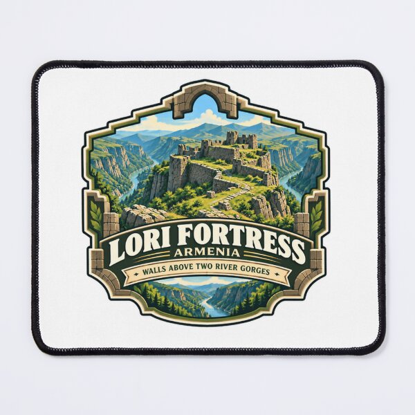Item preview, Lori Fortress Armenia Walls Above Two River Gorges Armenian History Travel Landmark designed and sold by RetroMini2026.