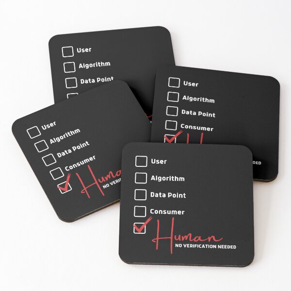 Item preview, Human No Verification Needed — Not A Data Point Statement Design designed and sold by DBOriginals.