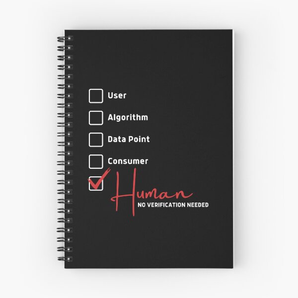 Item preview, Human No Verification Needed — Not A Data Point Statement Design designed and sold by DBOriginals.