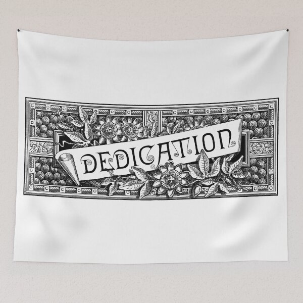 Item preview, Dedication in a Victorian floral engraved border designed and sold by barefootliam.