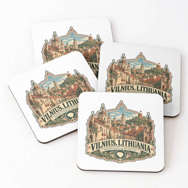 Item preview, Vilnius, Lithuania Baroque Heart Of The Baltics European Travel Destination Heritage Souvenir designed and sold by RetroMini2026.