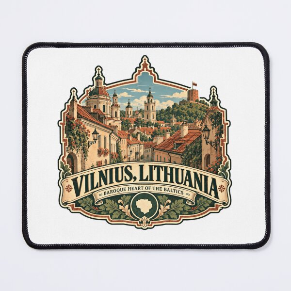 Item preview, Vilnius, Lithuania Baroque Heart Of The Baltics European Travel Destination Heritage Souvenir designed and sold by RetroMini2026.