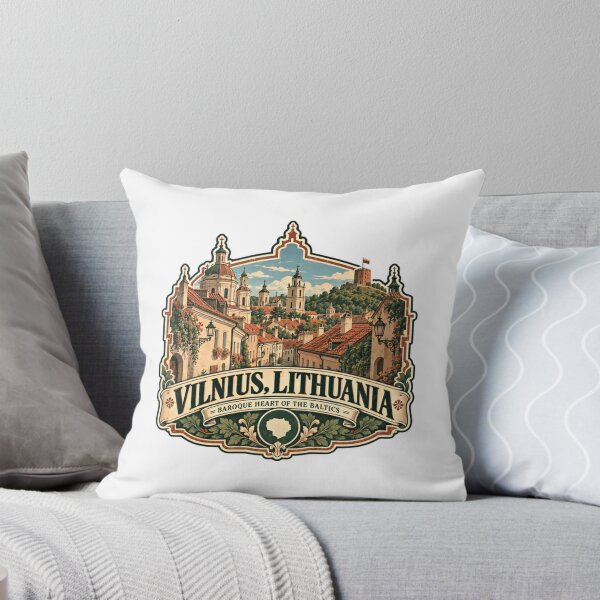 Artikelvorschau, Vilnius, Litauen – Barockes Herz des Baltikums – Europäisches Reiseziel – Kulturerbe-Souvenir entworfen und verkauft von RetroMini2026.