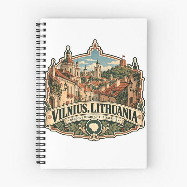 Item preview, Vilnius, Lithuania Baroque Heart Of The Baltics European Travel Destination Heritage Souvenir designed and sold by RetroMini2026.