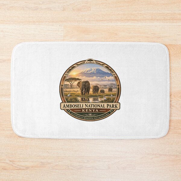 Item preview, Amboseli National Park Kenya Elephants Beneath Kilimanjaro African Safari Wildlife Travel designed and sold by Star3NowForMe.