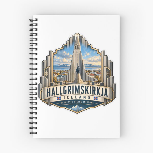 Item preview, Hallgrimskirkja Iceland Reykjavik Rising In Stone Travel Vacation Souvenir designed and sold by RetroMini2026.
