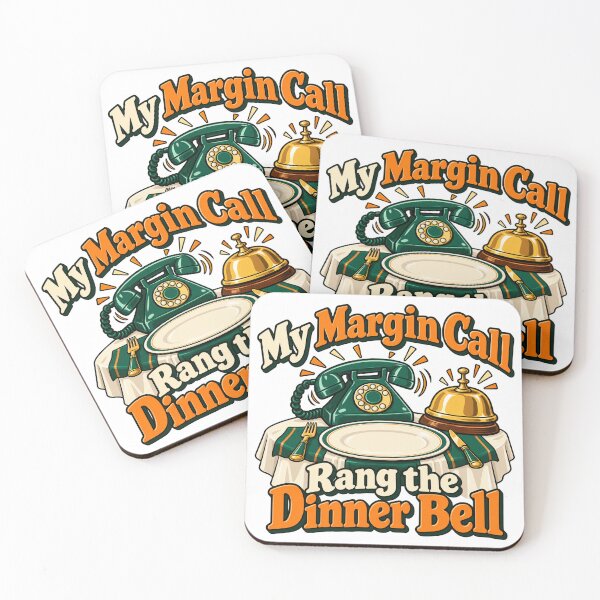 Item preview, Margin Call Dinner Bell Trading Humor Cartoon designed and sold by Bikivuno.