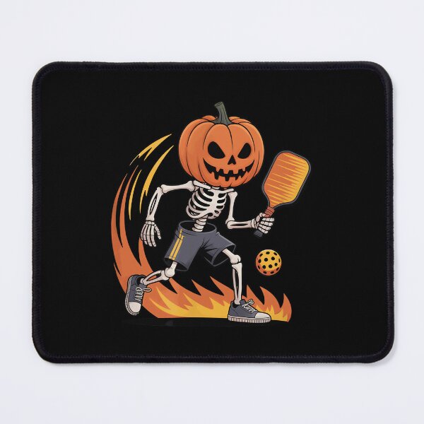 Item preview, Spooky Dink Spooky Pumpkin Head Skeleton Pickleball designed and sold by ZariahNey.