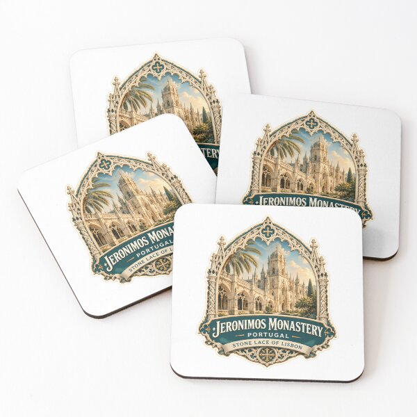 Item preview, Jeronimos Monastery Portugal Stone Lace Of Lisbon Travel Landmark Explorer designed and sold by Star3NowForMe.