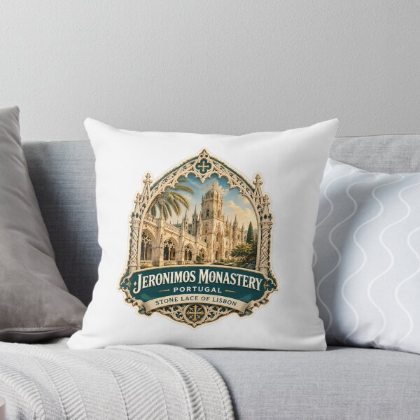 Item preview, Jeronimos Monastery Portugal Stone Lace Of Lisbon Travel Landmark Explorer designed and sold by Star3NowForMe.