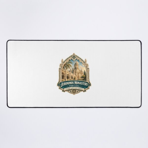 Item preview, Jeronimos Monastery Portugal Stone Lace Of Lisbon Travel Landmark Explorer designed and sold by Star3NowForMe.