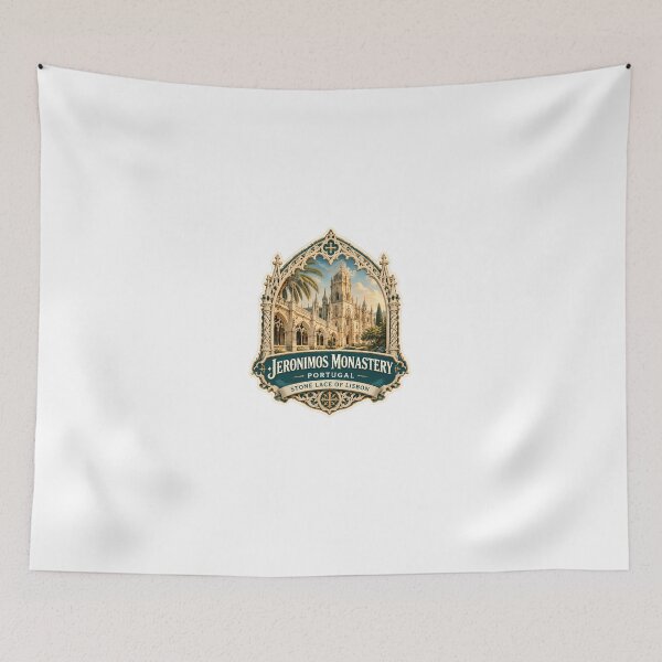 Item preview, Jeronimos Monastery Portugal Stone Lace Of Lisbon Travel Landmark Explorer designed and sold by Star3NowForMe.