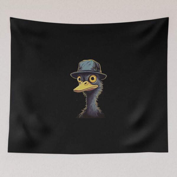 Item preview, Funny Emu Ostrich Big Eyes Bucket Hat Art designed and sold by PoppyMathy.