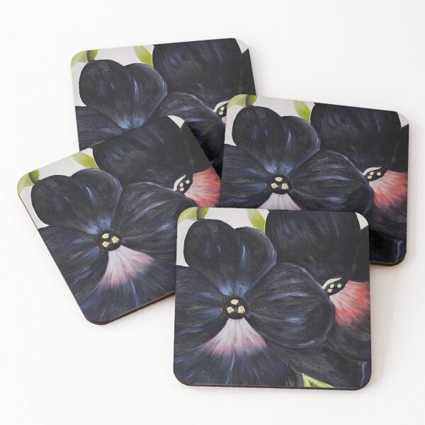 Item preview, Black and purple petunias designed and sold by EtherShadeArt.