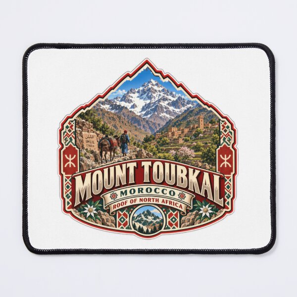 Item preview, Mount Toubkal Morocco Roof Of North Africa Imlil Atlas Mountains Hiker Traveler designed and sold by Star3NowForMe.