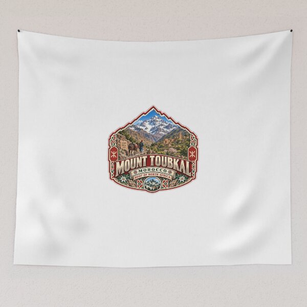 Item preview, Mount Toubkal Morocco Roof Of North Africa Imlil Atlas Mountains Hiker Traveler designed and sold by Star3NowForMe.