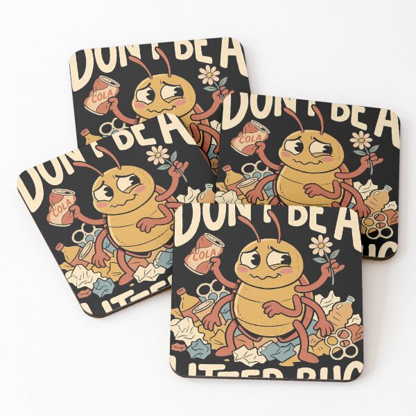 Item preview, Don't Be a Litter Bug Retro Cartoon designed and sold by OwenFuhrman.