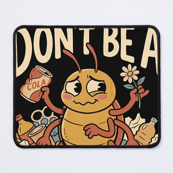 Item preview, Don't Be a Litter Bug Retro Cartoon designed and sold by OwenFuhrman.