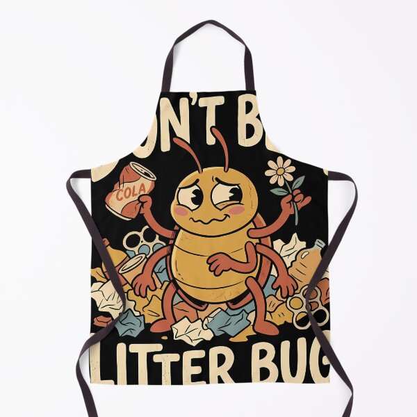 Item preview, Don't Be a Litter Bug Retro Cartoon designed and sold by OwenFuhrman.