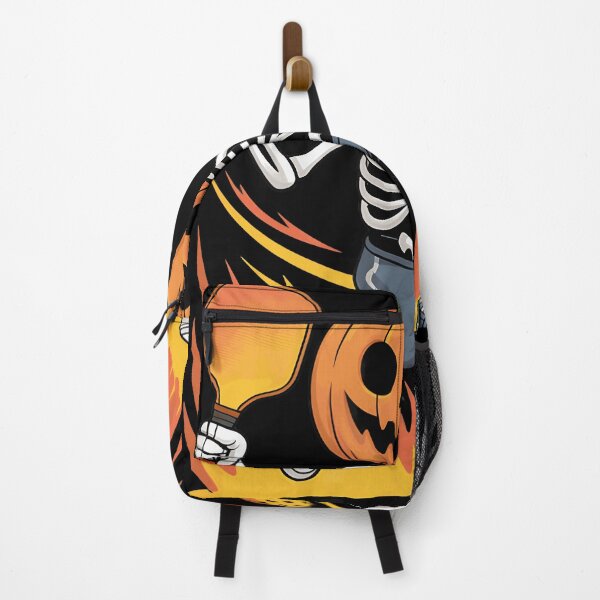 Item preview, Spooky Dink Spooky Pumpkin Head Skeleton Pickleball designed and sold by ZariahNey.