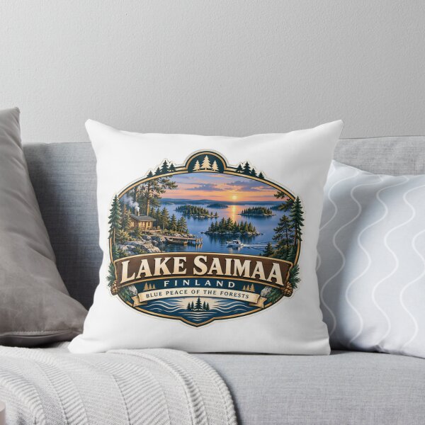 Item preview, Lake Saimaa Finland Blue Peace Of The Forests Finnish Travel Nature Vacation designed and sold by Star3NowForMe.
