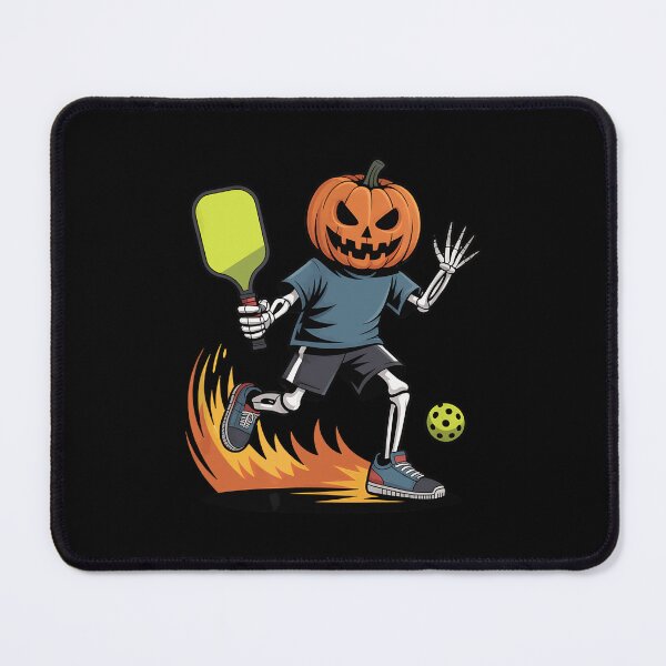 Item preview, Spooky Dink Spooky Pumpkin Head Skeleton Pickleball designed and sold by ZariahNey.