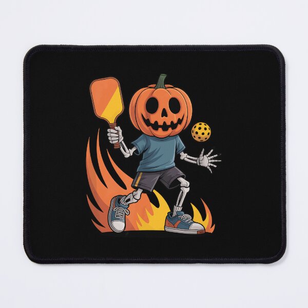 Item preview, Spooky Dink Spooky Pumpkin Head Skeleton Pickleball designed and sold by ZariahNey.