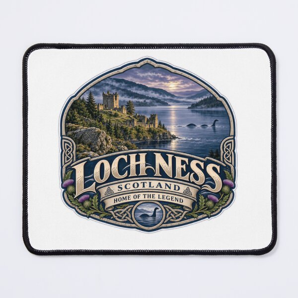 Item preview, Loch Ness Scotland Home Of The Legend Scottish Monster Cryptid Folklore Travel designed and sold by RetroMini2026.