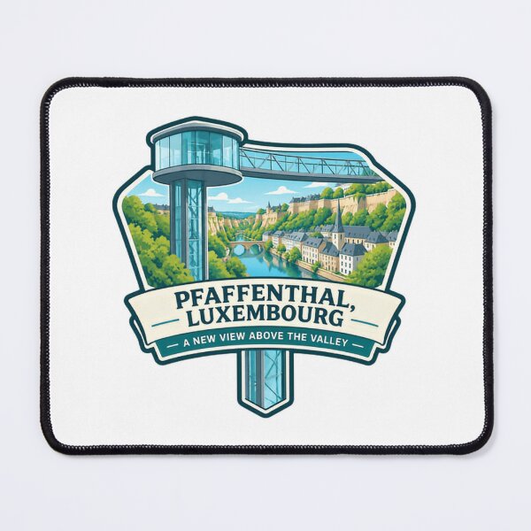 Item preview, Pfaffenthal, Luxembourg A New View Above The Valley European Travel Souvenir designed and sold by Star3NowForMe.