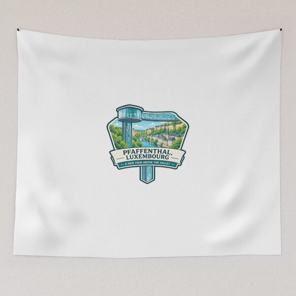 Item preview, Pfaffenthal, Luxembourg A New View Above The Valley European Travel Souvenir designed and sold by Star3NowForMe.