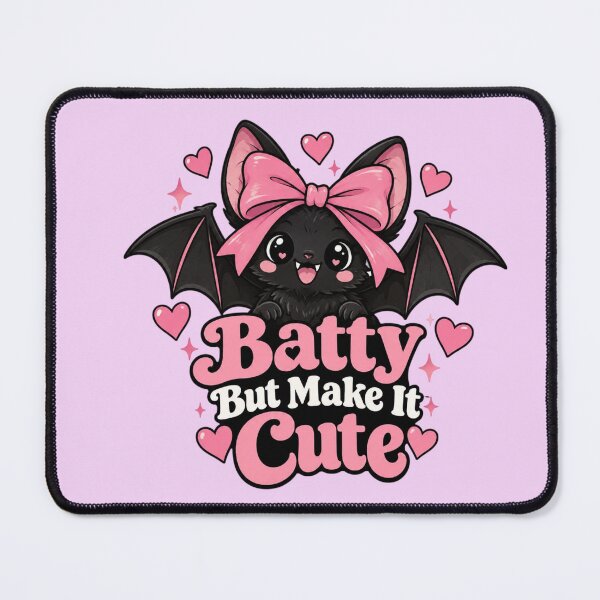 Item preview, Batty But Make It Cute – Kawaii Pink Bow Bat Halloween Gothic Design designed and sold by Sanika arts .