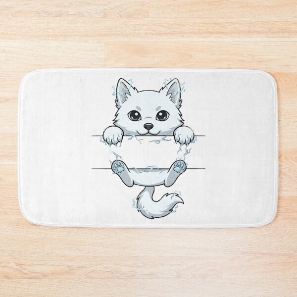 Item preview, Electric Arctic Fox Peeking - Cute Lightning Fox designed and sold by PetalsPaws.